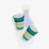 Dolceterra N°2 Handmade 'Stripy Of Sorrento' Terracotta Glasses -Food Series Store Dolceterra N 2 Handmade Stripy of Sorrento Terracotta Glasses