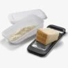 Parmigiano Reggiano Stainless Steel Grater With Container And Cover -Food Series Store Grattugia con contenitore aperta