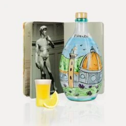 'Limoncello Sorrento' - Hand-Painted Jar & Italy Book -Food Series Store Jar Firenze Moleskine Lemon
