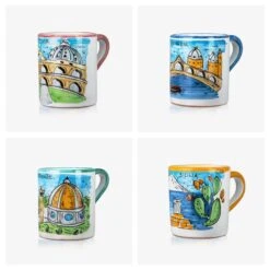 4 PCS Mugs 'Italy' Collection 01