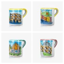 4 PCS Mugs 'Italy' Collection 02