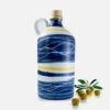 Sorrento Navy Blue Dolceterra Olive Oil Handmade Painted: Hand-Painted Olive Oil Elegance From Sorrento