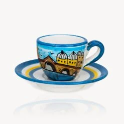 "Venezia" - Hand-painted Espresso Cup Memoritaly (2 Cups)