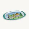 Memoritaly Handmade Painted Tray Firenze And Glasses City Set (6 PCS Of Glass) -Food Series Store f