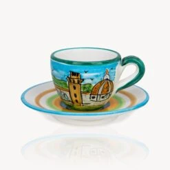 "Firenze" - Hand-painted Espresso Cup (2 Cups)