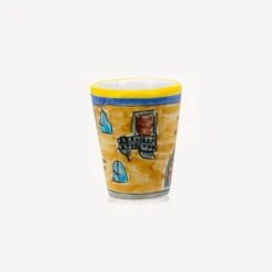 Romeo And Juliet Handmade Painted Glasses (2 Pcs) -Food Series Store orci limone 35