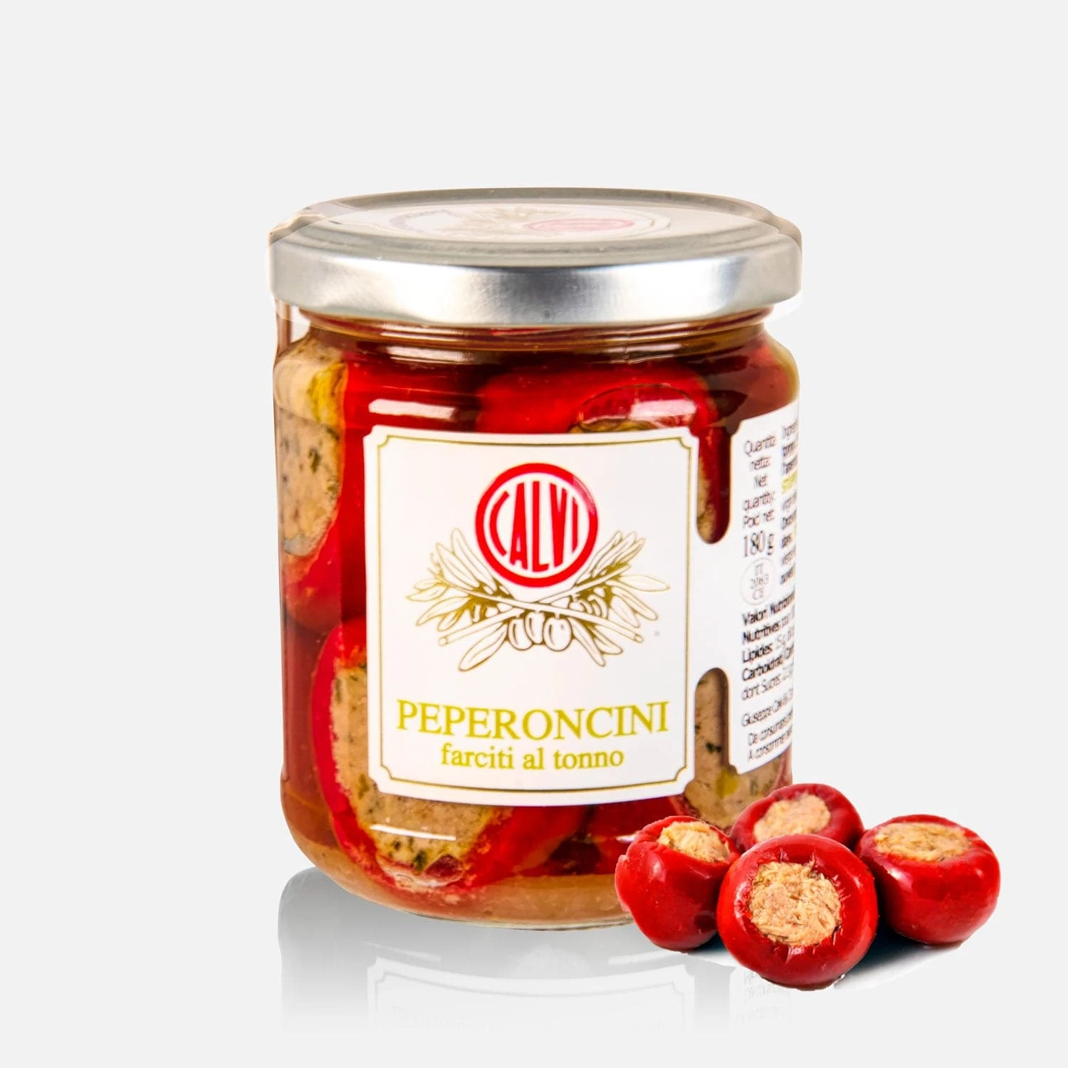 "Cherry" Peppers Stuffed With Mediterranean Tuna - Frantoio Calvi Liguria 3 "Cherry" Peppers Stuffed With Mediterranean Tuna - Frantoio Calvi Liguria