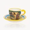 "Romeo & Juliet" - Hand-painted Espresso Cup (2 Cups) -Food Series Store romeo e juliet fronte