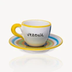 "Romeo & Juliet" - Hand-painted Espresso Cup (2 Cups) -Food Series Store romeo e juliet retro